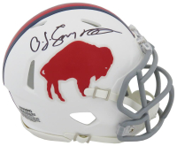 O.J. Simpson Signed Bills Throwback Alternate Speed Mini Helmet (Schwartz) at PristineAuction.com