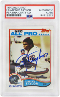 Lawrence Taylor Signed 1982 Topps #434 (PSA) at PristineAuction.com