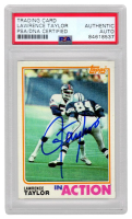 Lawrence Taylor Signed 1982 Topps IA #435 RC (PSA) at PristineAuction.com