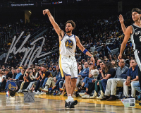 Klay Thompson Signed Warriors 8x10 Photo (Fanatics) at PristineAuction.com