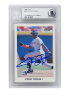 Frank Thomas Signed 1990 Leaf #300 RC (BGS) at PristineAuction.com