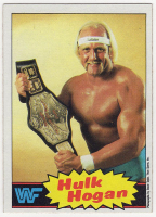 Hulk Hogan 1985 Topps WWF / Yellow Background #1 at PristineAuction.com