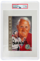 Bill Walsh Signed Pro Football Hall of Fame 4x6 Signature Series Card (PSA) at PristineAuction.com