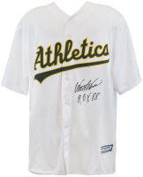 Walt Weiss Signed Athletics Majestic Authentic Jersey Inscribed "88 AL ROY" (Schwartz) at PristineAuction.com