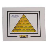 John Wooden Signed Cut Lithograph Display with 8x10 Photo (ACOA) at PristineAuction.com