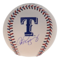 Alex Rodriguez Signed OML Rangers Logo Baseball (JSA) at PristineAuction.com
