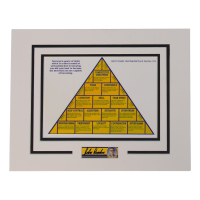 John Wooden Signed Cut Lithograph Display with 8x10 Photo (ACOA) at PristineAuction.com