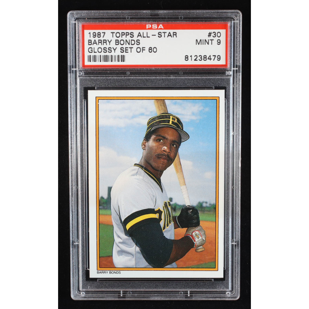 Barry Bonds 1987 Topps Glossy Send-Ins #30 (PSA 9) at PristineAuction.com