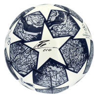 Lionel Messi Signed Barcelona UEFA Champions League Soccer Ball (Fanatics) at PristineAuction.com