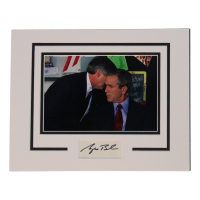 George W. Bush Signed Cut Lithograph Display with 8x10 Photo (ACOA) at PristineAuction.com