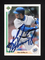Ken Griffey Jr. Signed 1991 Upper Deck #555 UER (Beckett) at PristineAuction.com