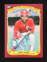 Ozzie Smith Signed 1986 Fleer Star Stickers #113 (Beckett) at PristineAuction.com