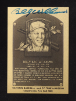 Billy Williams Signed 1981-89 Hall of Fame Plaque Metal #199 (Beckett) at PristineAuction.com