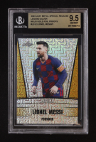 Lionel Messi 2023 Leaf Metal Special Release Legend Silver Mojo Gold Foil Proofs #LS12 #1/1 (Beckett 9.5) at PristineAuction.com