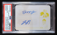 Joe Montana / Joe Burrow 2023 Leaf Eclectic MultiGraphics Dual Graphics Autographed Printing Plate Yellow #MGD33 #1/1 (PSA Authentic) at PristineAuction.com