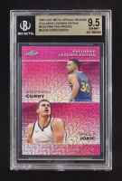 Stephen Curry / Nikola Jokic 2023 Leaf Metal Special Release Exclusive Legends Edition Mojo Pink Foil Proofs #ELE34 #1/1 (Beckett 9.5) at PristineAuction.com
