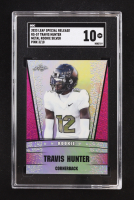 Travis Hunter 2023 Leaf Metal Special Release Rookie Silver Prismatic Pink #RS57 #3/10 RC (SGC 10) at PristineAuction.com