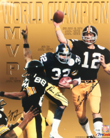 Terry Bradshaw, Franco Harris, & Lynn Swann Signed Steelers 16x20 Photo (JSA) at PristineAuction.com