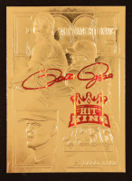 Pete Rose 1996 Bleachers Hit King Red 23Kt Gold Card at PristineAuction.com