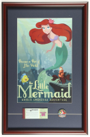 Walt Disney World "The Little Mermaid: Ariels Undersea Adventure" Custom Framed Poster Print Display with Ticket Book & Disney Ride Pin at PristineAuction.com
