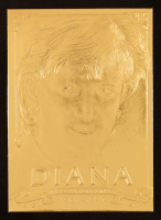 Princess Diana Gold Collectibles 23Kt Gold Card at PristineAuction.com