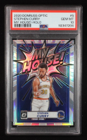 Stephen Curry 2020-21 Donruss Optic My House Holo #5  (PSA 10) at PristineAuction.com