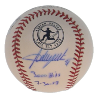 Adrian Beltre Signed OML 3000 Hit Club Logo Baseball Inscribed "3000 Hit 7-30-17" (MLB & Fanatics) at PristineAuction.com