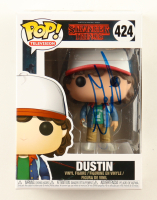 Gaten Matarazzo Signed "Stranger Things" #424 Dustin Funko Pop! Vinyl Figure (AutographCOA) at PristineAuction.com