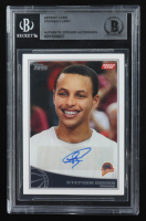 Stephen Curry Signed Sticker On 2009-10 Topps #321 RC REPRINT (Beckett | Auto Grade BGS Authentic) at PristineAuction.com