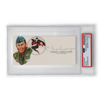 Chuck Yeager Signed Cut with Portrait (PSA) at PristineAuction.com