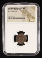 Eastern Roman Empire - Arcadius, AD 383-408 AE3 (Nummus) (NGC Authentic) at PristineAuction.com