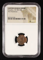 Eastern Roman Empire - Arcadius, AD 383-408 AE3 (Nummus) (NGC Authentic) at PristineAuction.com