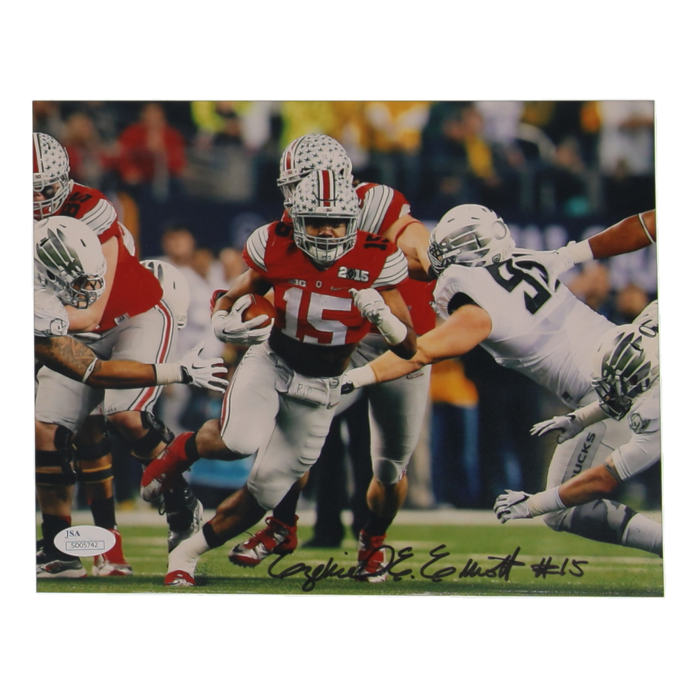 Ezekiel Elliott Signed Ohio State Buckeyes 8x10 Photo (JSA) at PristineAuction.com