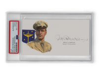 Melvin McKenzie Signed Cut With Portrait (PSA) at PristineAuction.com