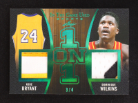 Dominique Wilkins / Kobe Bryant 2020 ITG Used Sports 1 On 1 Green #0015 #3/4 at PristineAuction.com