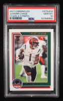 Ja'Marr Chase 2021 Panini Chronicles Stars and Stripes #31 RC (PSA 10) at PristineAuction.com