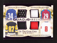 Matthews / Mackinnon / Crosby / Ovechkin 2023 ITG Used Sports Quad Relic Purple #GQR8 #42/45 at PristineAuction.com