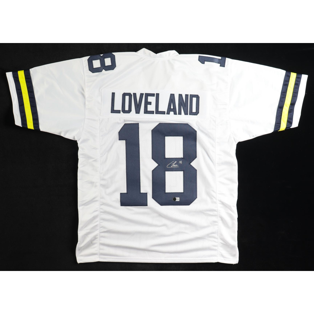 Colston Loveland Signed Jersey (Beckett) at PristineAuction.com