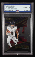 Zay Flowers Signed 2023 Select Select Numbers #17 RC (PSA | Auto Grade PSA 10) at PristineAuction.com