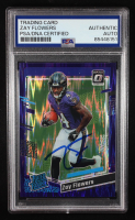 Zay Flowers Signed 2023 Donruss Optic Purple Shock #210 RR RC (PSA | Auto Grade PSA Authentic) at PristineAuction.com