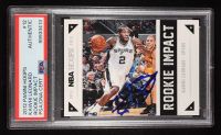 Kawhi Leonard Signed 2012-13 Hoops Rookie Impact #12 (PSA | Auto Grade PSA Authentic) at PristineAuction.com