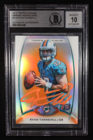 Ryan Tannehill Signed 2012 Topps Platinum Orange Refractors #110 RC (Beckett | Auto Grade BGS 10) at PristineAuction.com