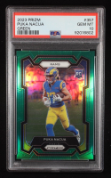 Puka Nacua 2023 Panini Prizm Green #357 RC (PSA 10) at PristineAuction.com