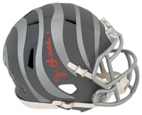 Ja'Marr Chase Signed Bengals Slate Alternate Speed Mini Helmet (Beckett) at PristineAuction.com