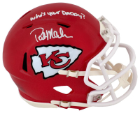 Patrick Mahomes Sr. Signed Chiefs Speed Mini Helmet Inscribed "Who's Your Daddy?" (Schwartz) at PristineAuction.com