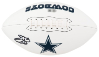 Emmitt Smith Signed Cowboys Logo Football (Beckett) at PristineAuction.com