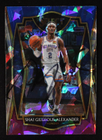 Shai Gilgeous-Alexander Signed 2020-21 Select Prizms Blue White Purple Ice #119 (PSA) at PristineAuction.com