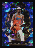 Shai Gilgeous-Alexander Signed 2022-23 Select Prizms Blue Cracked Ice #156 (PSA) at PristineAuction.com