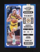 Andrew Nembhard 2022-23 Panini Contenders Optic Rookie Ticket Blue #9 RC #50/99 at PristineAuction.com