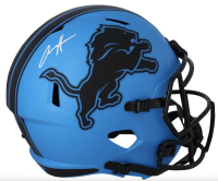 Aidan Hutchinson Signed Lions Full-Size Rave Alternate Speed Helmet (Fanatics) at PristineAuction.com